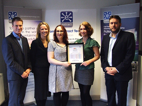 Extract receives The Workplace Wellbeing Charter award