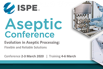 ISPE Aseptic Conference, 2nd-3rd March 2020, North Bethesda, MD, USA