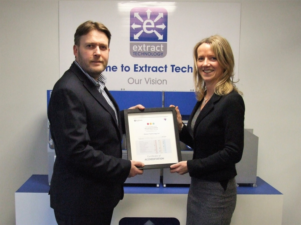 Extract Technology Re-accredited with Workplace Wellbeing Charter